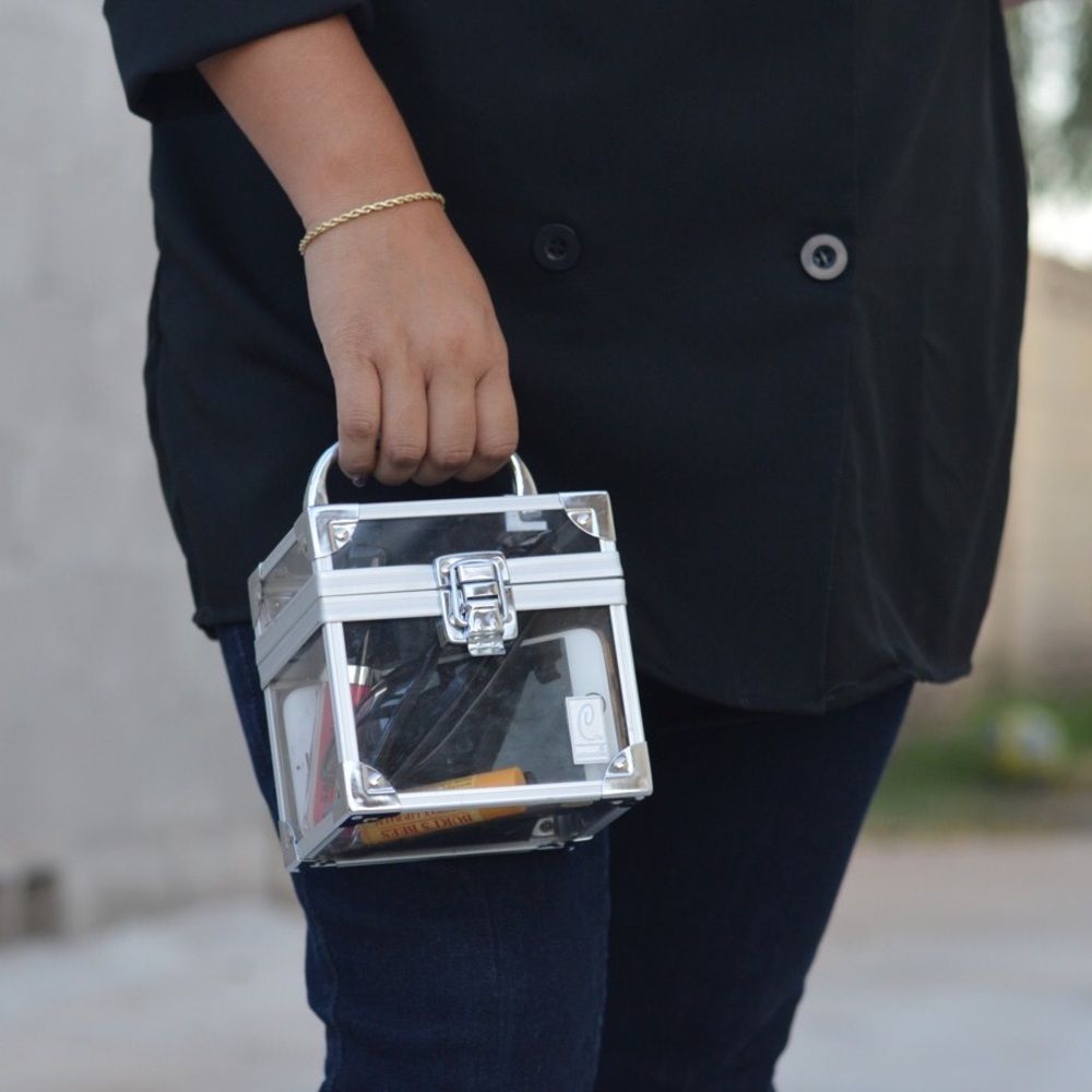 Clear box handbag